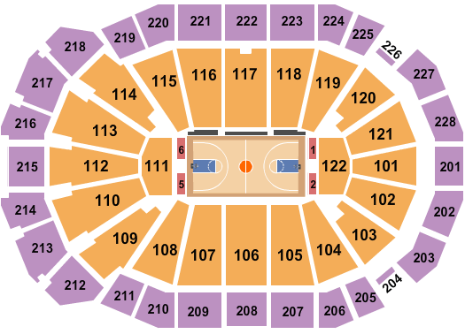 Al McGuire Center Seating Chart: Basketball