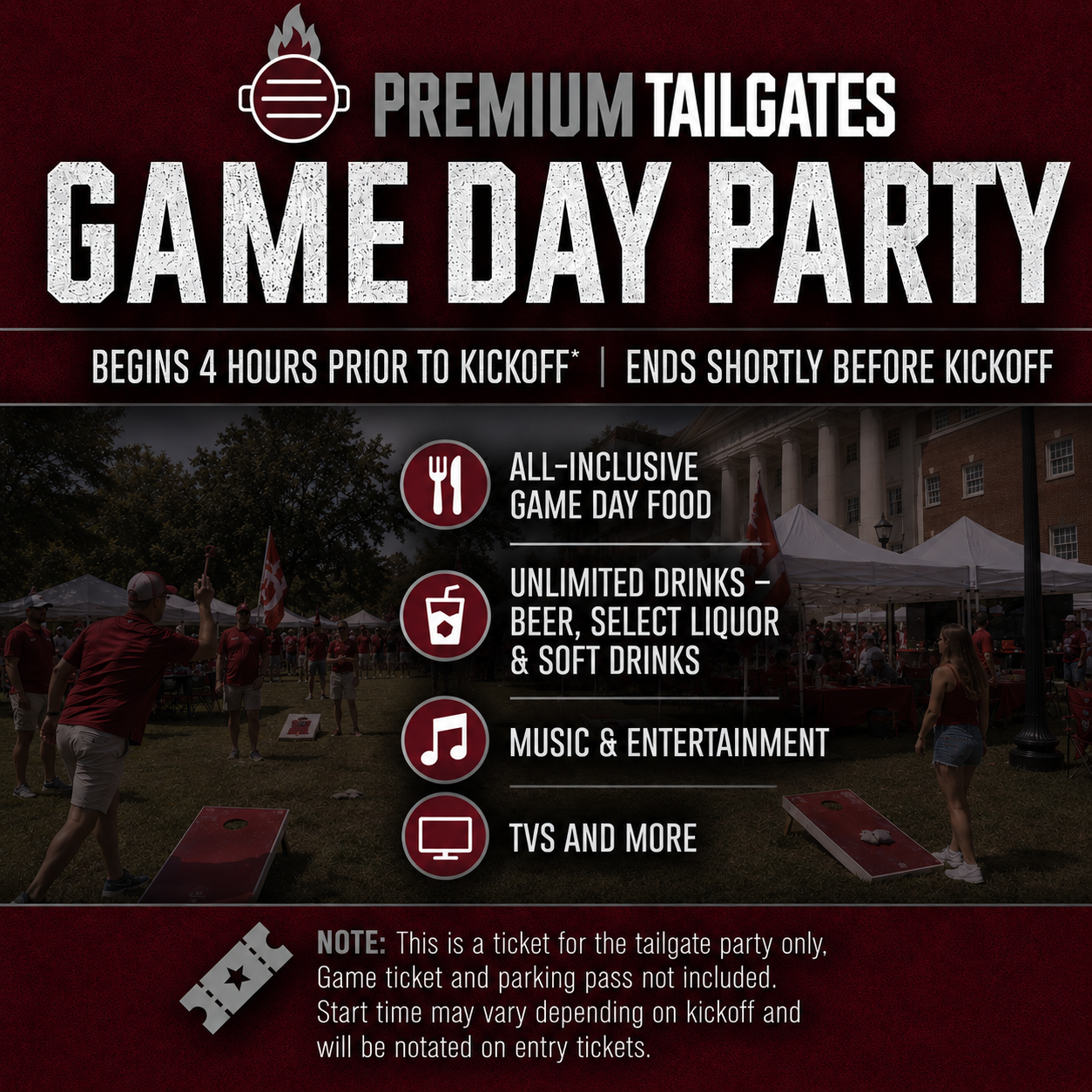 Premium Tailgate Lot - AL Seating Chart: Premium Tailgate - AL Crimson Tide
