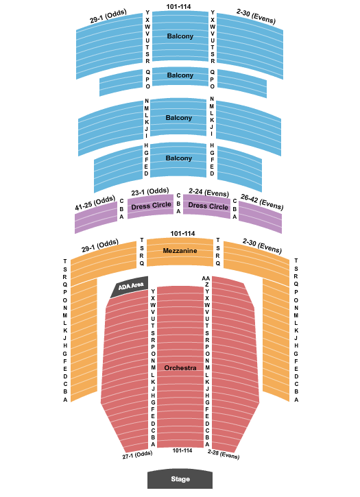Alabama Theatre - Birmingham Seating Chart: Endstage Floor