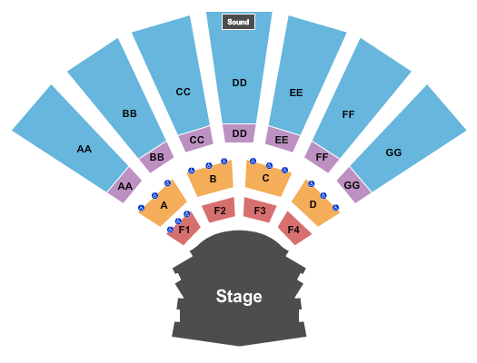 Alameda County Fairgrounds Seating Chart: End Stage