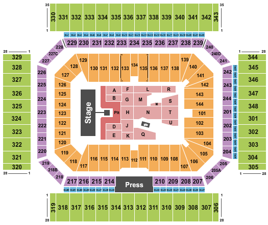 Alamodome Seating Chart: AC/DC