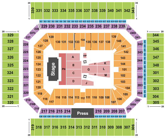 Alamodome Seating Chart: Guns N Roses
