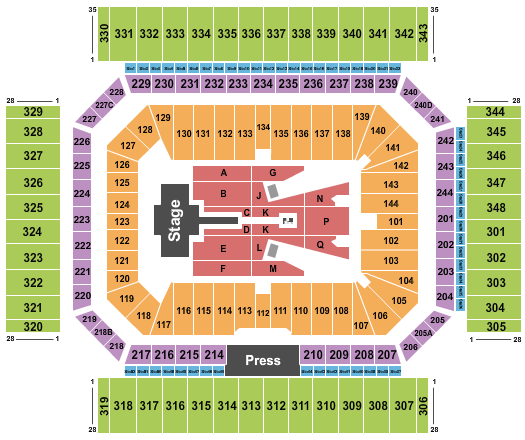 Alamodome Seating Chart: Shakira