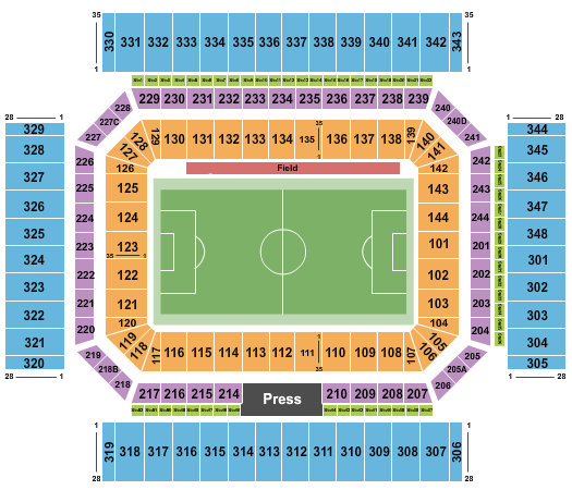 Alamodome Seating Chart: Soccer