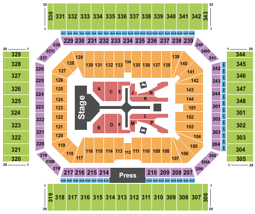 Alamodome Seating Chart: The Weeknd