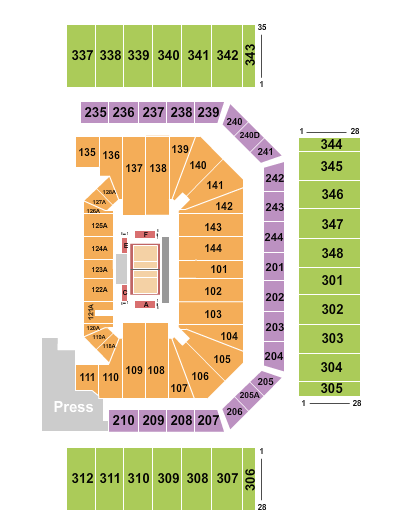 Alamodome Seating Chart: Volleyball - NCAA