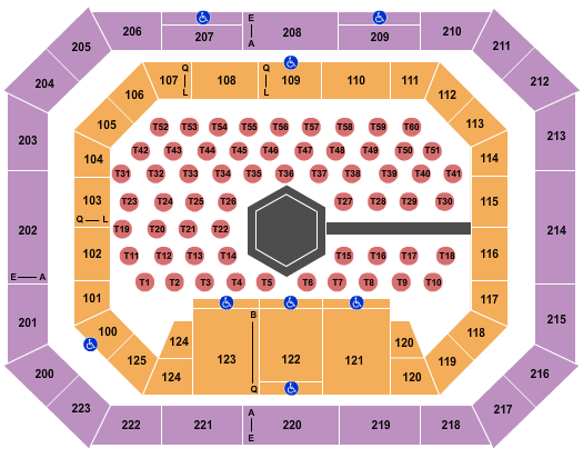 The Forum Seating Chart Mma