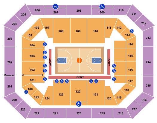 Alaska Airlines Center Seating Chart: Basketball - Globetrotters