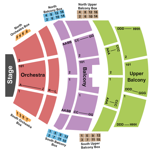 Nashville Municipal Auditorium Interactive Seating Chart