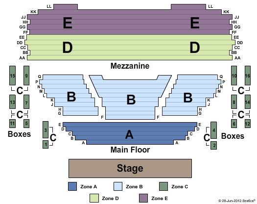 Owen Bruner Goodman Theatre Seating Chart: Albert Theatre - Zone