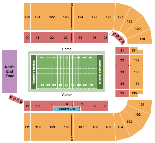Albertsons Stadium Seating Chart: Football