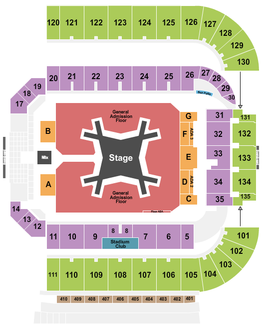 Albertsons Stadium Seating Chart: Luke Combs