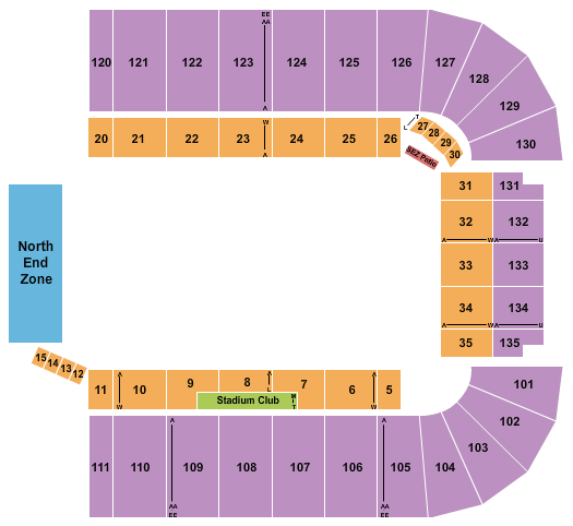 Albertsons Stadium Seating Chart: Monster Trucks
