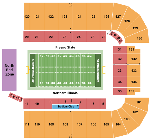 Albertsons Stadium Seating Chart: Potato Bowl