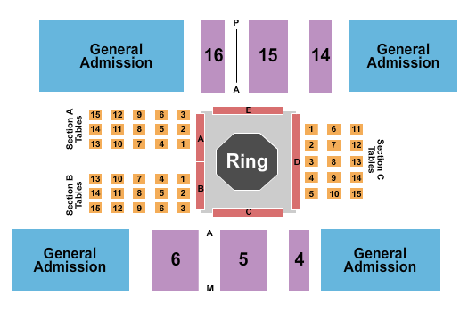 Aleppo Shriners Auditorium Seating Chart: MMA