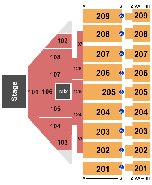 Alerus Center Seating Chart: Theatre 4
