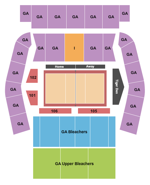 Alex G. Spanos Center Seating Chart: Volleyball