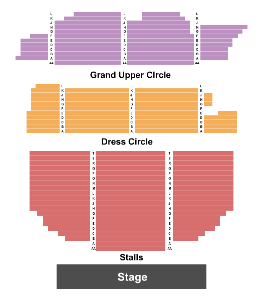 Alexandra Theatre - Birmingham Seating Chart: End Stage