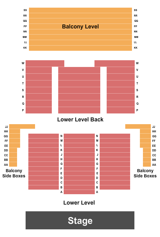 Alexandria Area High School Performing Arts Center Seating Chart: Endstage 2