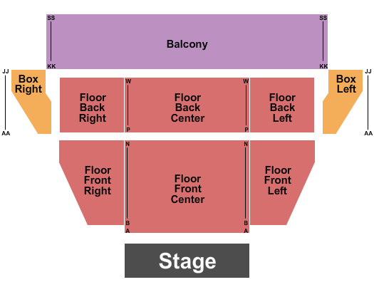 Alexandria Area High School Performing Arts Center Seating Chart: Endstage