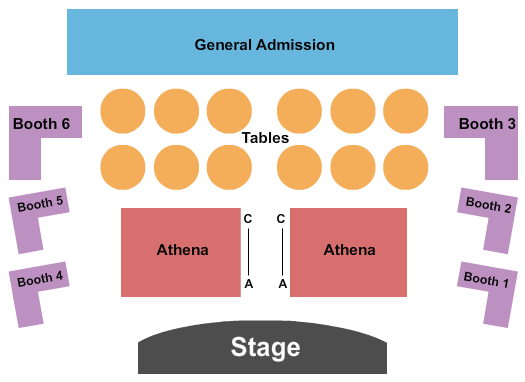 Athena Showlounge At Alexis Park Seating Chart: Endstage