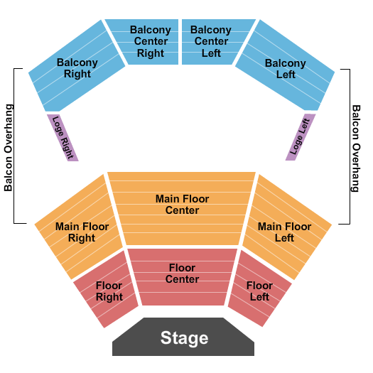 Algonquin College Commons Theatre Seating Chart: Endstage 2