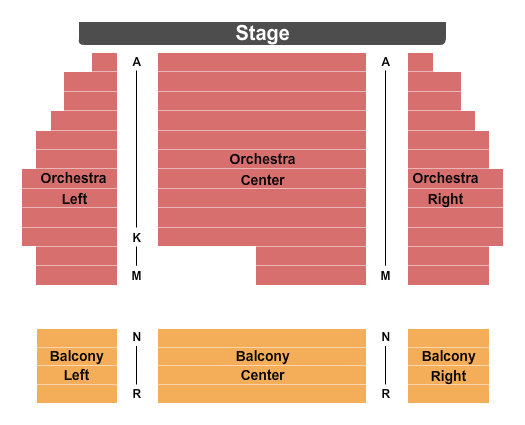 Algonquin Theatre Seating Chart: End Stage