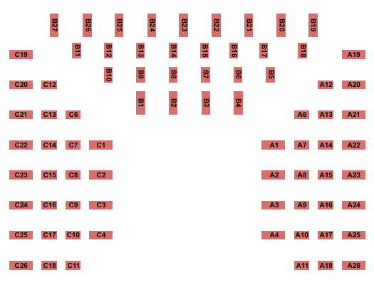 Alhambra Theatre - Jacksonville Seating Chart: Endstage Tables