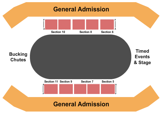 All Seasons Arena At North Dakota State Fairgrounds Seating Chart: Rodeo