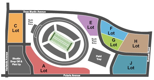 Allegiant Stadium Parking Lots Seating Chart: Parking