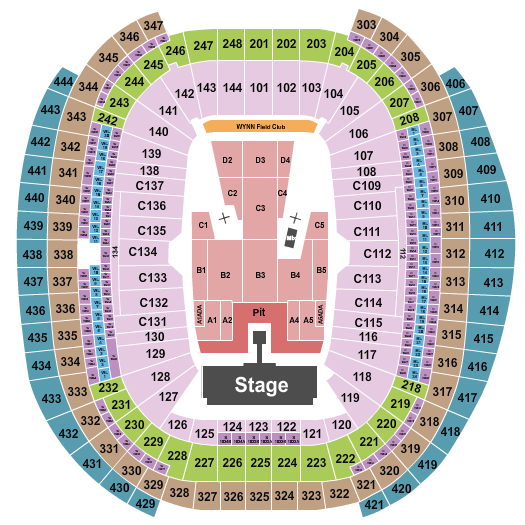 Allegiant Stadium Seating Chart: AC/DC