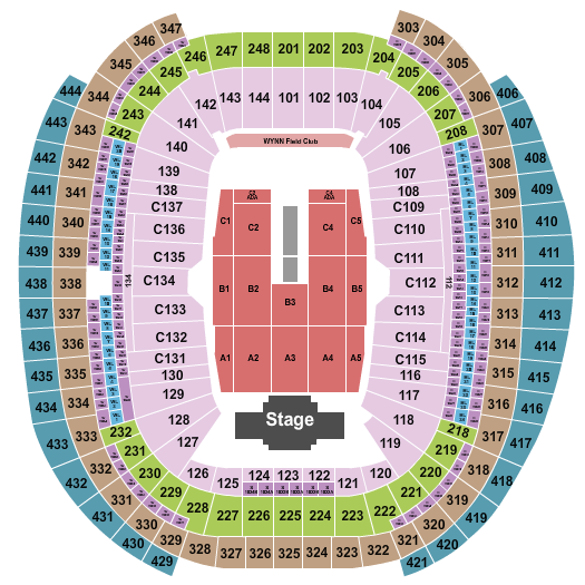 Allegiant Stadium Seating Chart: BillyJoel