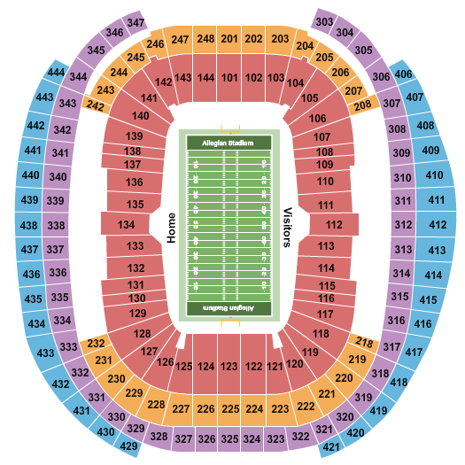 Mcafee Stadium Seating Chart