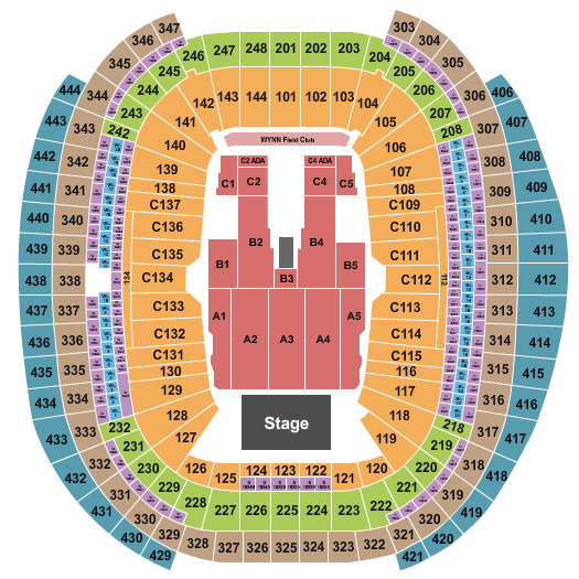 Allegiant Stadium Seating Chart: George Strait