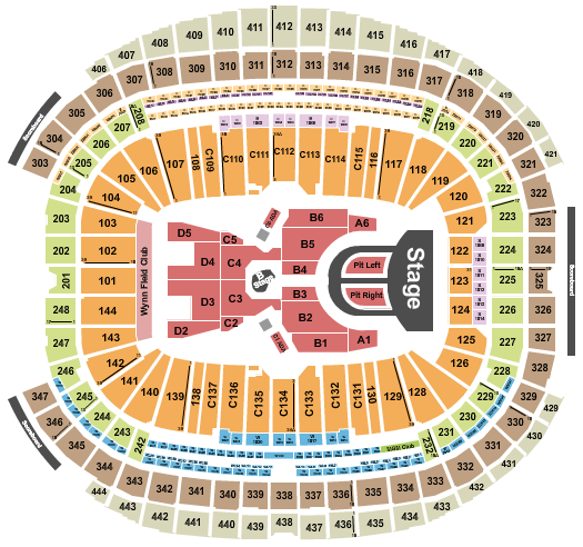 Allegiant Stadium Seating Chart: Karol G