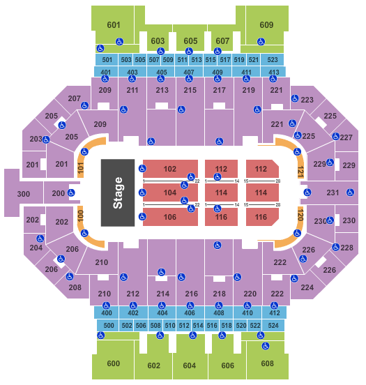 Memorial Coliseum Portland Oregon Seating Chart