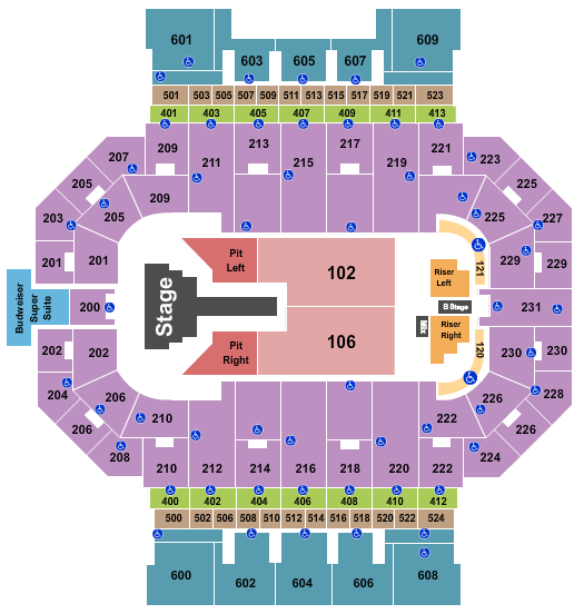 Allen County War Memorial Coliseum Seating Chart: Brandon Lake