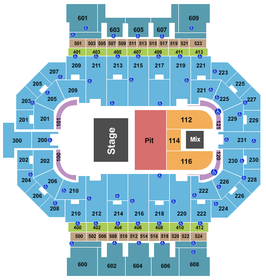 Allen County War Memorial Coliseum Seating Chart: Coheed and Cambria