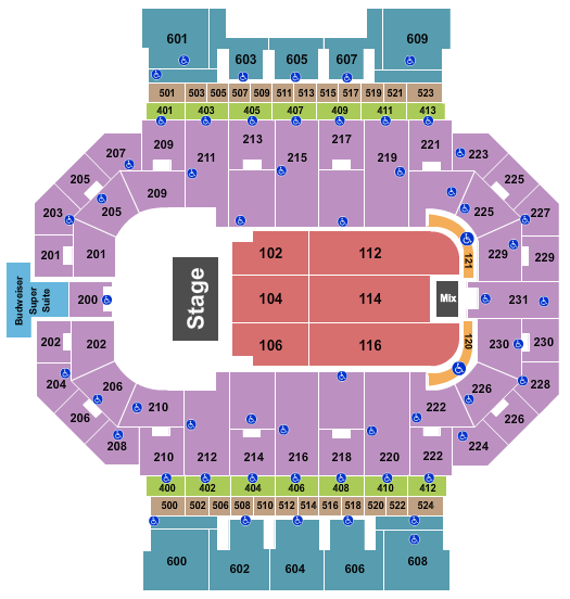 Allen County War Memorial Coliseum Seating Chart: Comedy