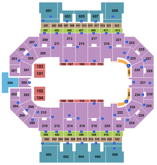 Allen County War Memorial Coliseum Seating Chart: Mizpah Shrine Circus