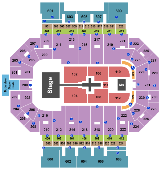 Allen County War Memorial Coliseum Seating Chart: TobyMac
