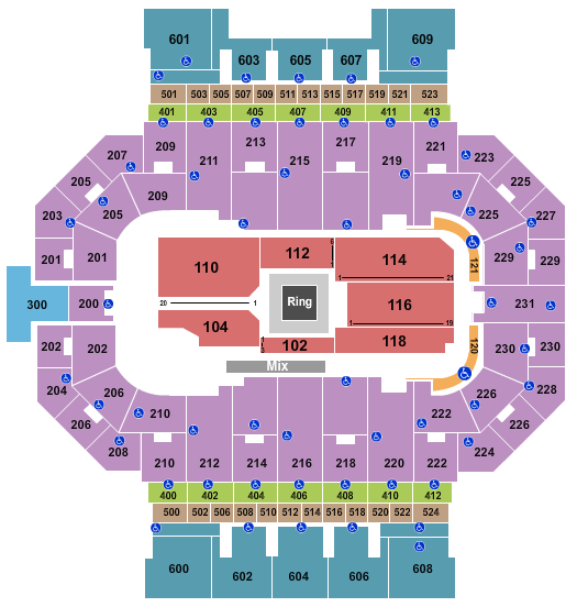 Allen County War Memorial Coliseum Seating Chart: WWE 3