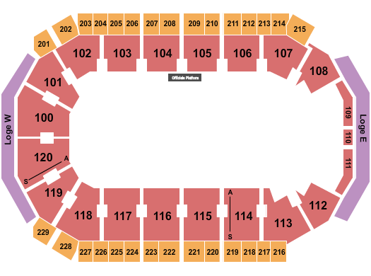 Credit Union of Texas Event Center Seating Chart: Open Floor