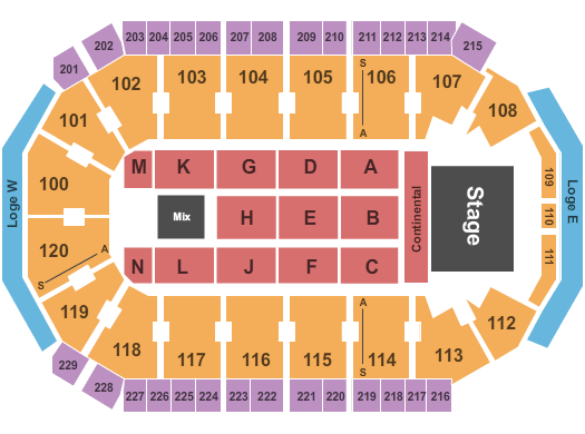 Credit Union of Texas Event Center Seating Chart: Panic at the Disco