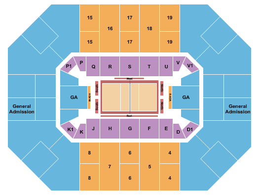 Allen Fieldhouse Seating Chart: Volleyball