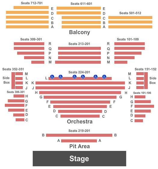 Allen Theatre Seating Chart
