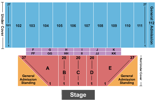 Allentown Fairgrounds Seating Chart: End Stage