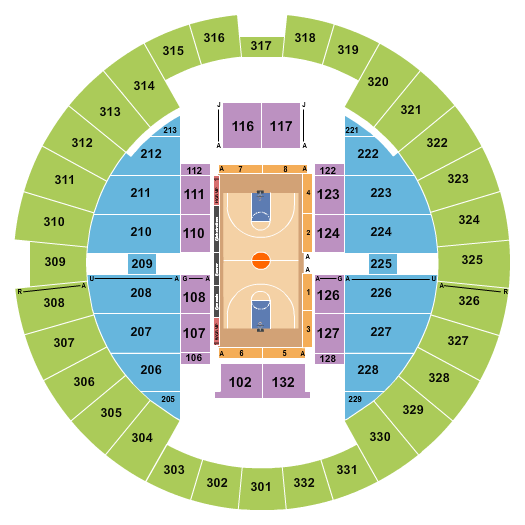 Alliant Energy Center - Veterans Memorial Coliseum Seating Chart: Harlem Globetrotters