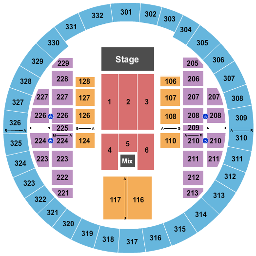 Overture Center Interactive Seating Chart