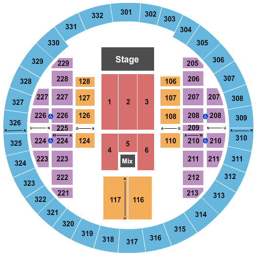 Alliant Energy Center Coliseum Map